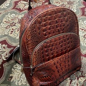 Melbourne Collection by BRAHMIN, the Dartmouth Crocodile-Embossed Backpack